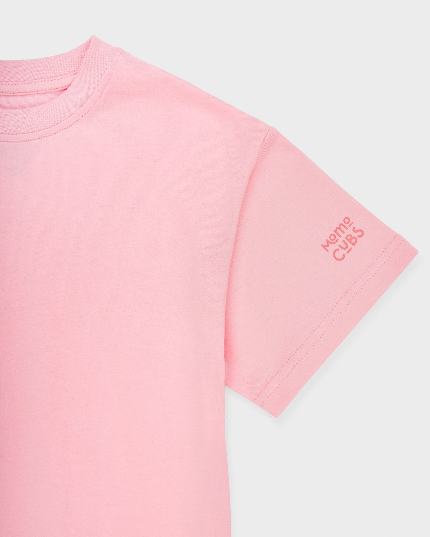Pink - Liquid Stain Repellent Kids Short Sleeve Crew Neck T-Shirt