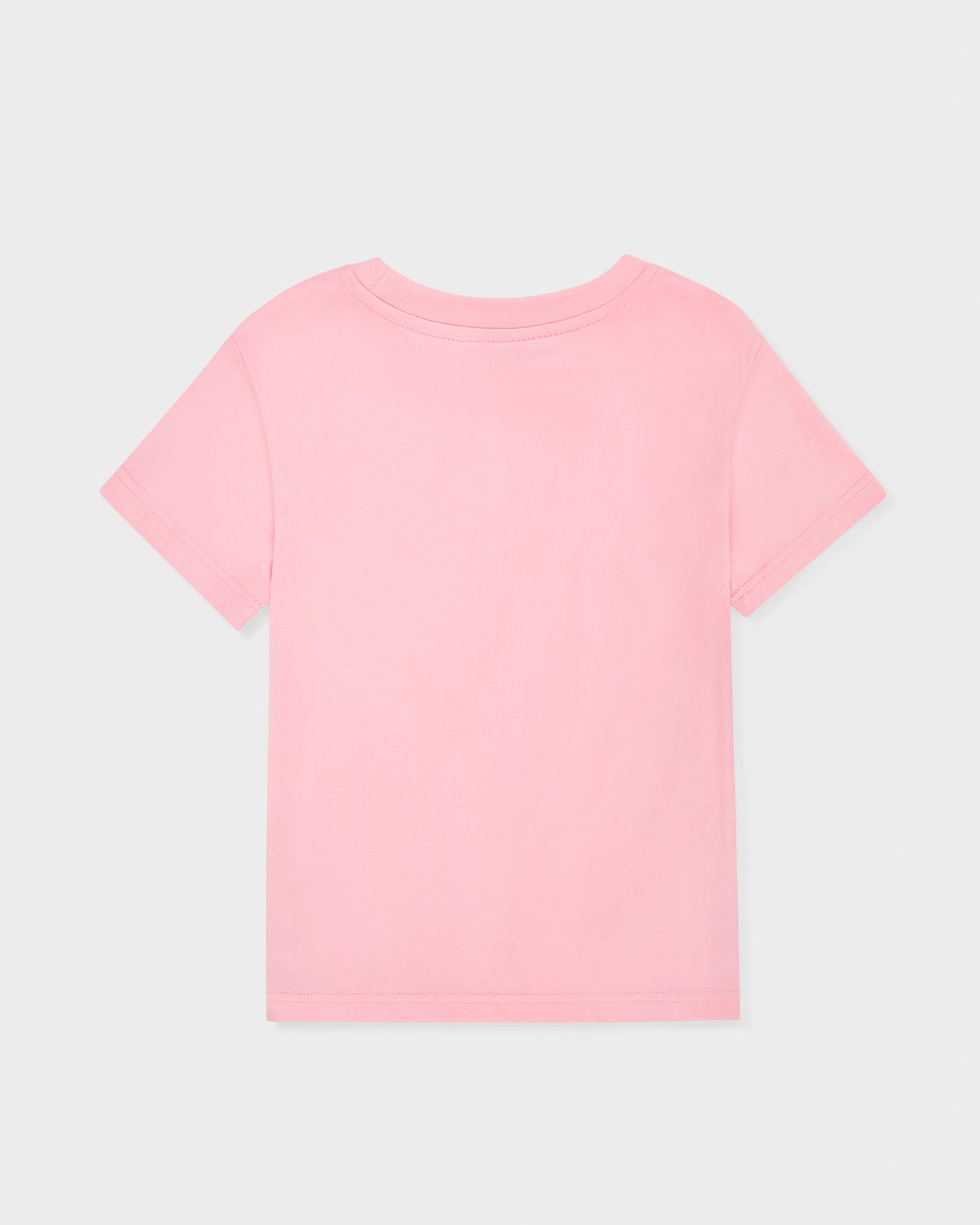 Pink - Liquid Stain Repellent Kids Short Sleeve Crew Neck T-Shirt